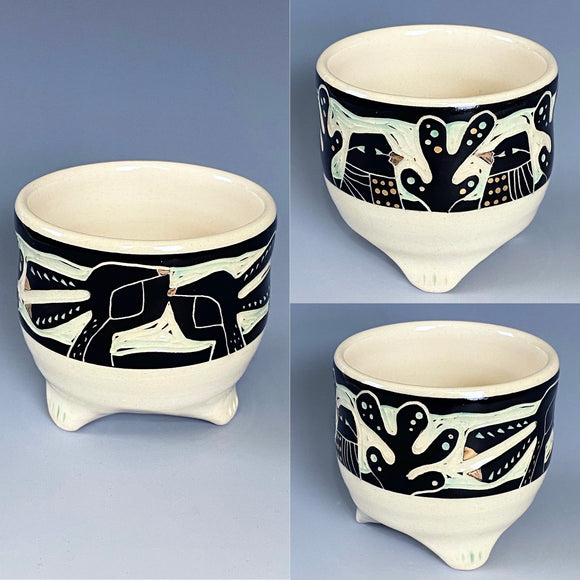 Rabbits and Birds Guinomi