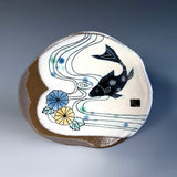 Koi and Chrysanthemum Small Plate