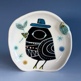 Blue Hatted Bird Spoon Rest