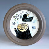Bird with Twig Frame-style Wall Piece