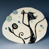 Cat Musician Plate