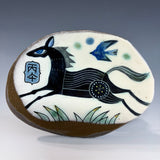 Running Fire Horse Plate