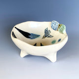 Dog and Bird Small Bowl
