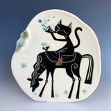Cat on the Horse Plate