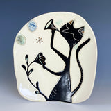 Cat Musician Plate
