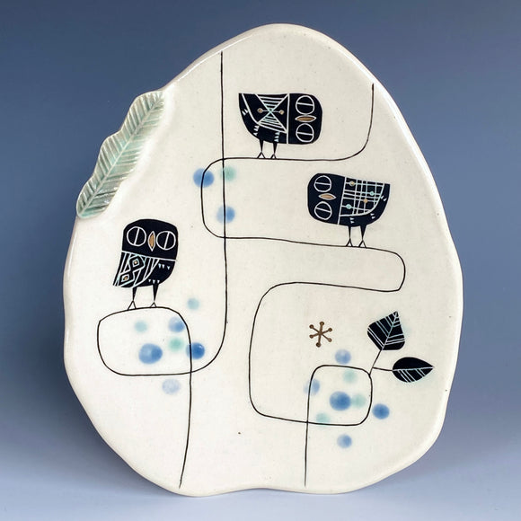 Doodle Owl Plate