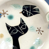Cat and Bird Small Bowl