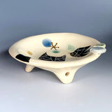 Cat and Bird Small Bowl