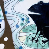 Frog on the Lotus Leaf Plate