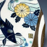 Koi and Chrysanthemum Plate
