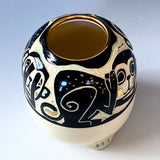 Three Wise Monkeys Vase