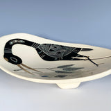 Crane with Pine Branch Plate