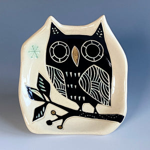 Owl on the Tree Small Plate