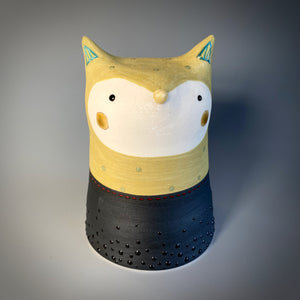 Two Tone Cat Sculpture