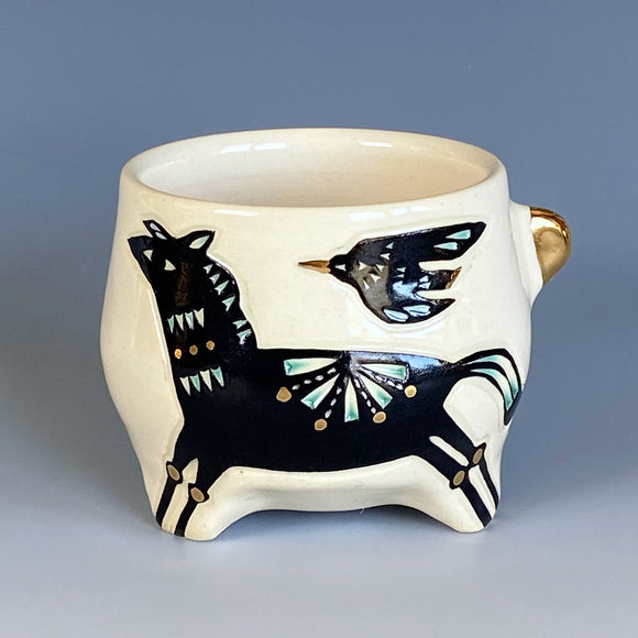 Horse, Bird and Tree Cup