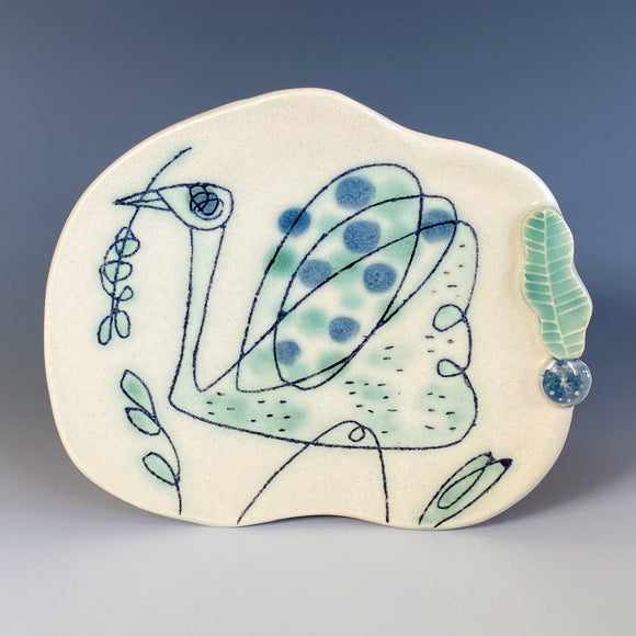 Doodle Bird Plate