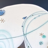 Blue Bird Composition Plate