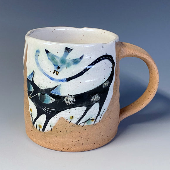 Long-Tailed Cat Mug