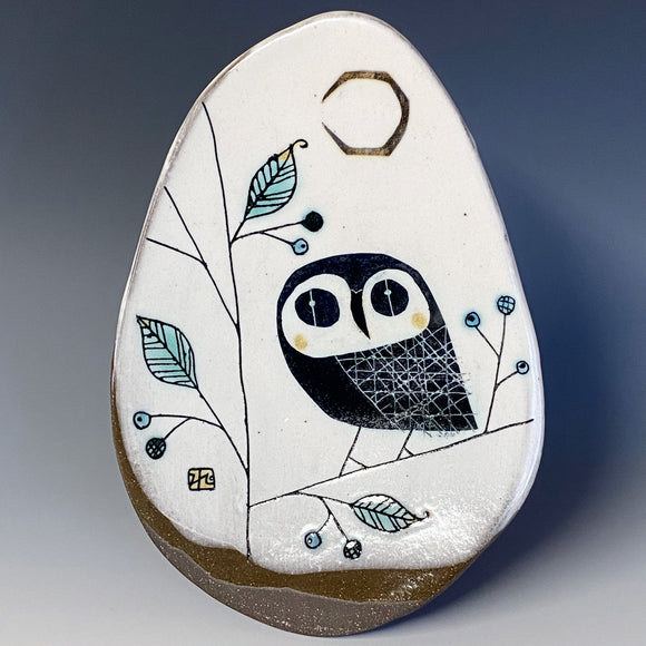 Moonlight Owl Plate