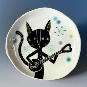 Banjo Cat Spoon Rest