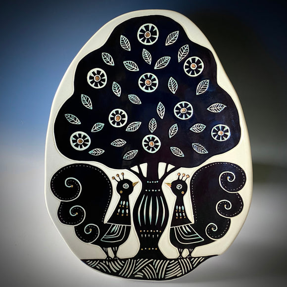Tree of Life (Peacock) Plate
